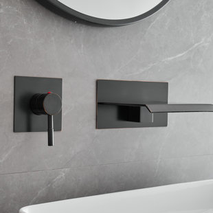 Bronze Wall Mounted Bathroom Sink Faucets You'll Love | Wayfair